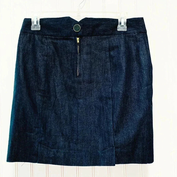 Anthro Leifsdottir Pleated Detail Denim Skirt - Picture 4 of 4